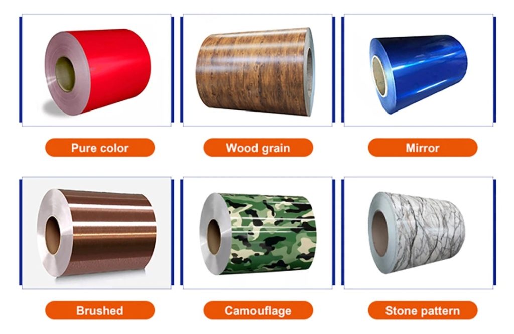 Color coated aluminum coil