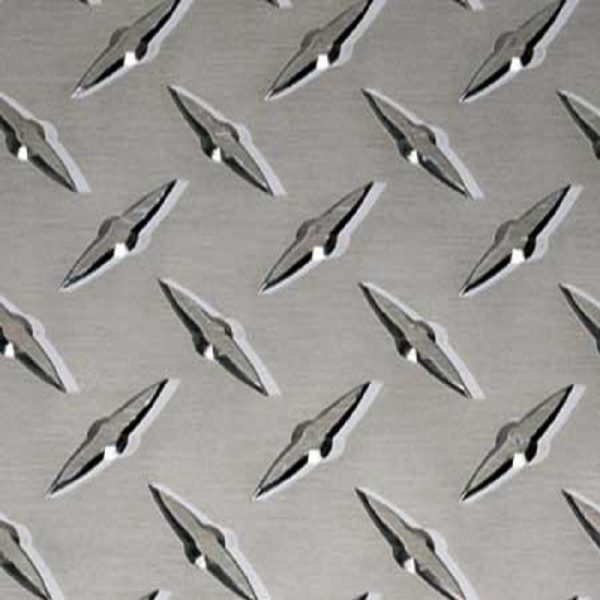 4 x 8 aerospace bright surface checkered aluminum sheet