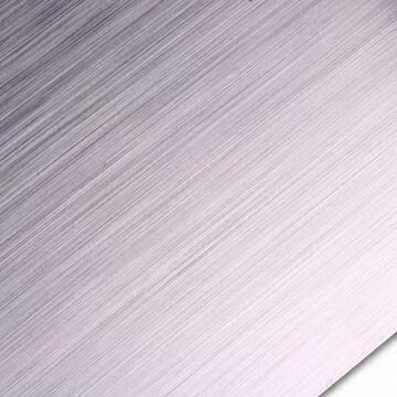 Brushed aluminum plate